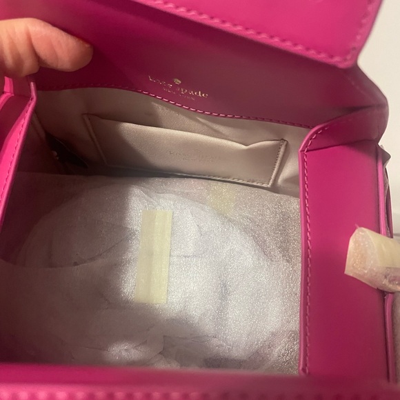 Kate Spade Pink PASTRY Striped Women's Bag NWT - Picture 6 of 6